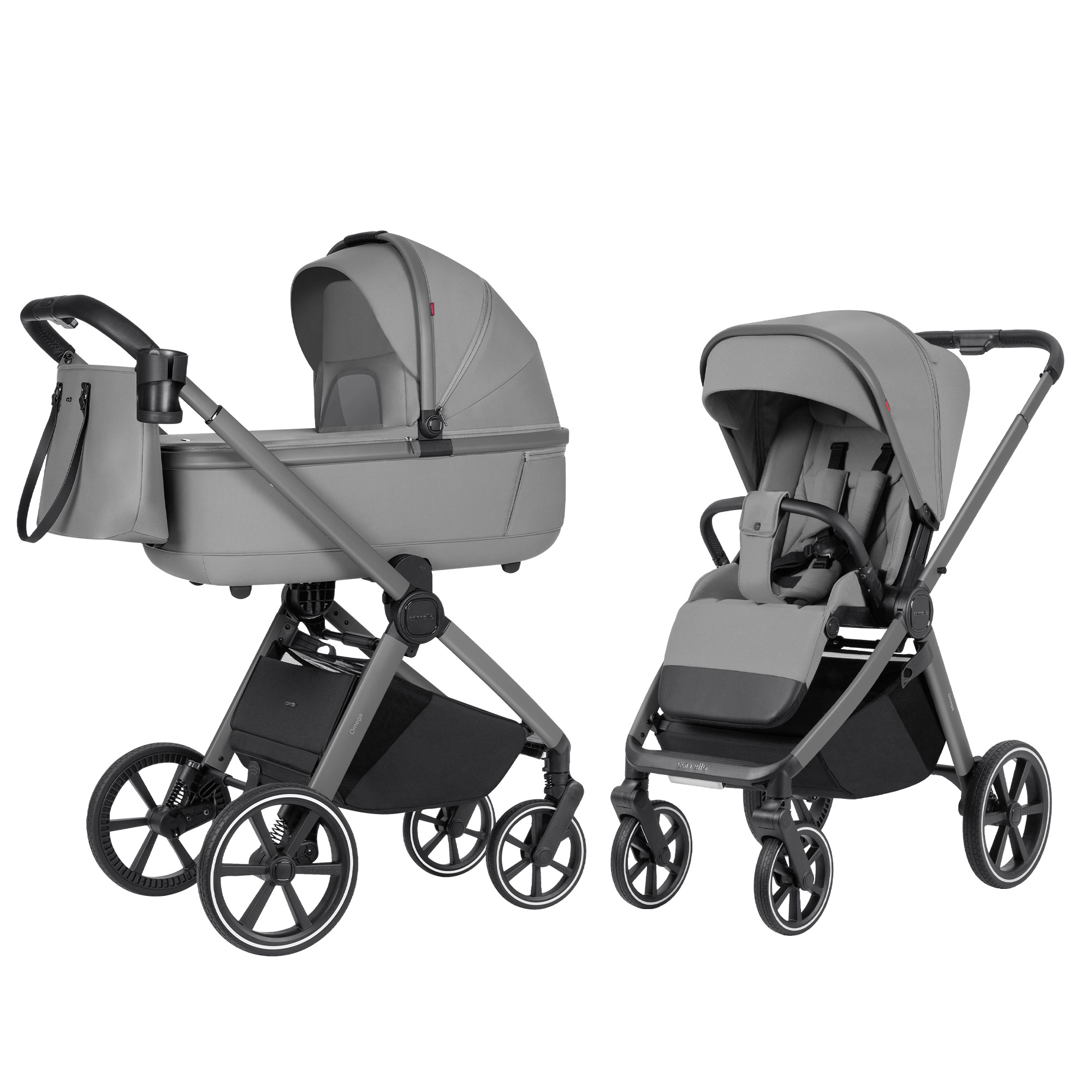 Baby stroller 2in1 CARRELLO Omega CRL-6531 šedý